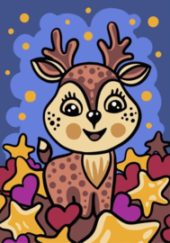 Schilderen op nummer Mini - Fawn - Wizardi