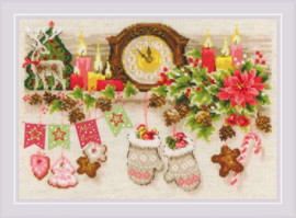 Borduurpakket Riolis - Christmas Shelf