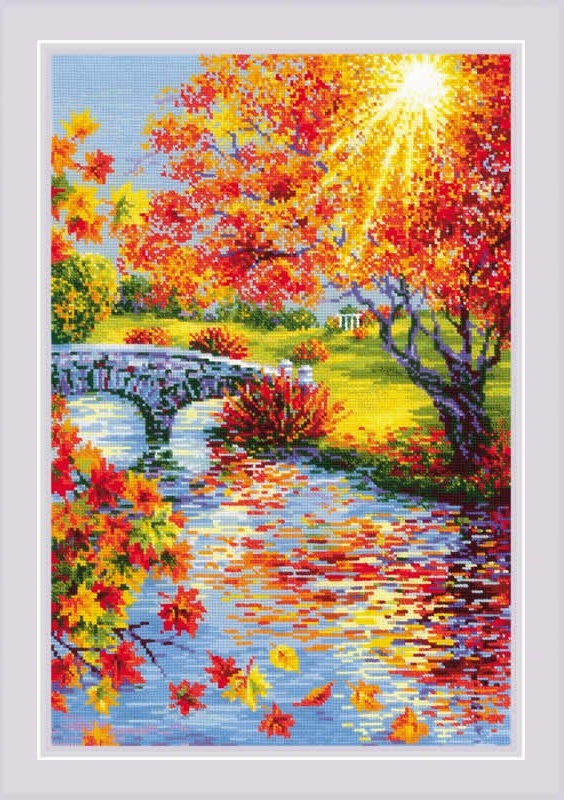 Borduurpakket Riolis - Sunny Autumn (10 count aida)