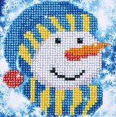Diamond Dotz - Snowman Cap - 18.5 x 18.5 cm