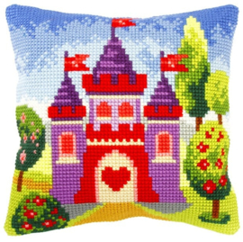 Kruissteekkussen - Prinsessen kasteel - Orchidea