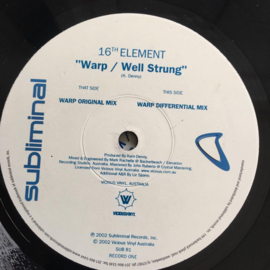 16th Element – Warp / Well Strung