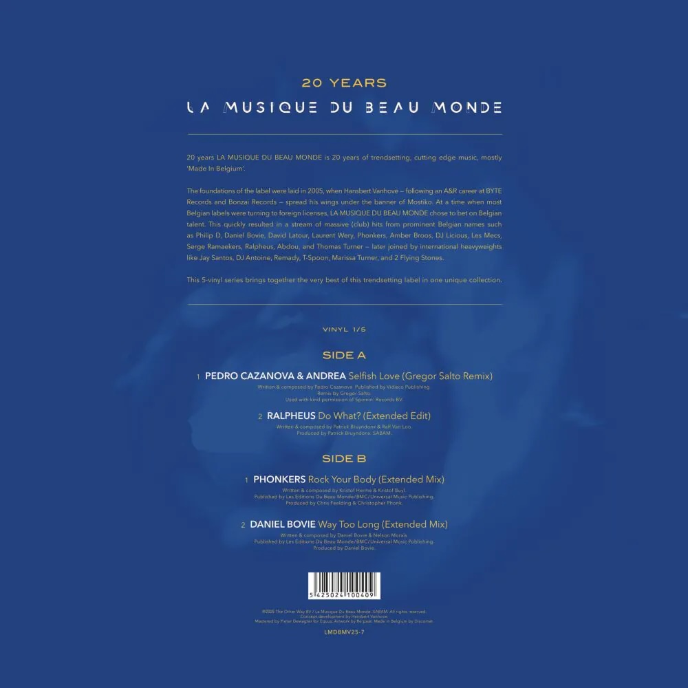 VARIOUS ARTISTS 20 YEARS LA MUSIQUE DU BEAU MONDE 1/5