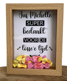 Fotolijst bedankt voor de toffee tijd