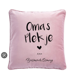 kussenhoes oma's plekje