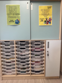 5 Stickers voor op lades