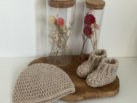 Alpaca muts met slofjes