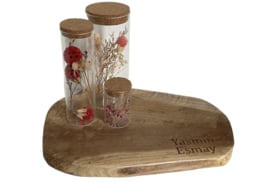 Houten plank met namen