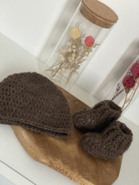 Alpaca muts met slofjes
