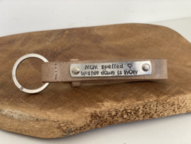 sleutelhanger leer