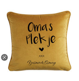 kussenhoes oma's plekje