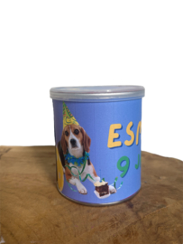 Traktatie pringles feestende honden