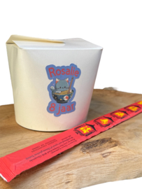Snoep noodles met persoonlijke sticker