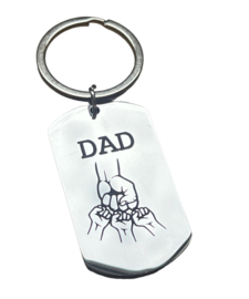Sleutelhanger DAD 3kinderen