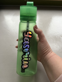Holografische Sticker waterfles