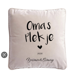 kussenhoes oma's plekje