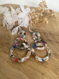 Statement oorbel multicolor