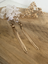 Statement oorbel goud kwast