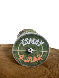 Traktatie pringles voetbal