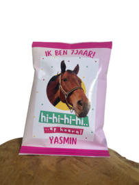 Traktatie chipszakje paard