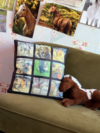 Kussenhoes met 9 foto’s 45x45cm