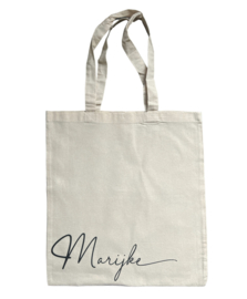 Tas met naam (handschrift)