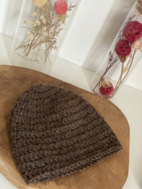 Alpaca muts met slofjes