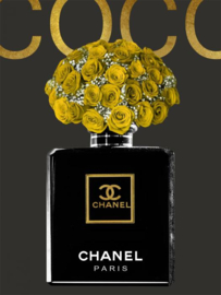 Glasschilderij Chanel 80x60cm (T)