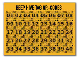 Hive tags (set of 5)