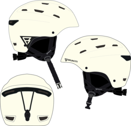 Buffalo uni snow ski helm kleur snow