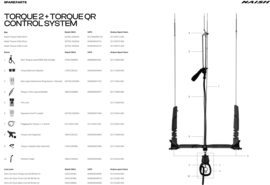 Naish bar toeque2+QR2 50 cm