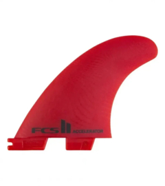 FCS II Accelerator Neo Glass ECO Medium Tri Fins Rood