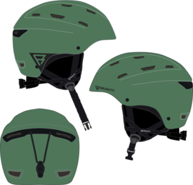 Buffalo uni snow ski helm kleur vintage green