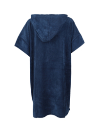 Poncho solid men kleur jeans blue