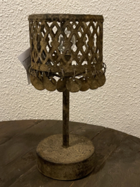 muntjes tafellamp roest LED (batterij)
