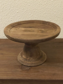 Teakhouten plateau 24cm ø