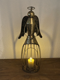 Metalen engel goud 47cm H
