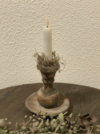 houten kandelaar bordje