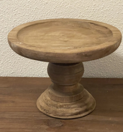 Teakhouten plateau 28cm ø