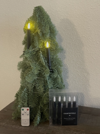 kaarsjes voor in kerstboom zwart