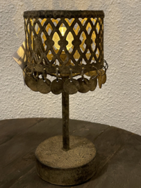 muntjes tafellamp roest LED (batterij)