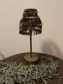 muntjes tafellamp roest LED (batterij)