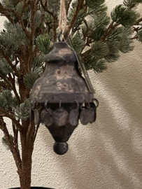 Metalen pinakels met muntjes grijs mid