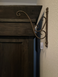 Metalen Wandhaak bruin