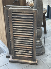 Staande louvere luik grijs 75cm hoog