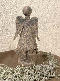 Engel met muntjes grijs  mid