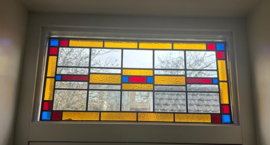 Nieuw glas-in-lood gemaakt met glas van overleden familielid