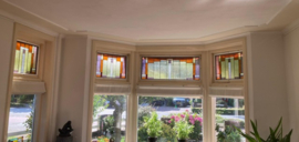 Volledige woning voorzien van nieuw glas-in-lood