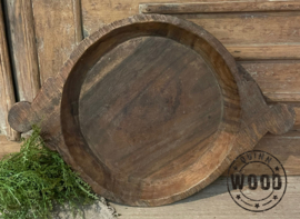 Houten chapati schaal NO2
