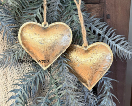 Gouden vintage hart